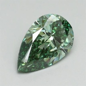 Diamante verde sintético de laboratorio con corte pera de fantasía de 1.00 CT a 5.00 CT, suelto, certificado VVS VS, para anillo de compromiso - Product Image 2