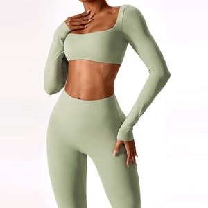 Custom High Waist <b>Flared</b> <b>Leggings</b> Women Workout Yoga Pants OEM ODM Wholesale Private Label Manufacturer Supplier - Product Image 3