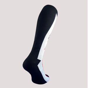 Calcetines Deportivos de Compresión Transpirables con Bloques de Color y Logotipo Personalizado, Tejidos en Poliéster/Nailon, para Adultos, Verano - Product Image 1