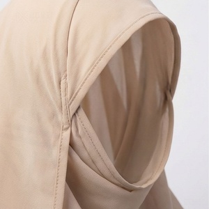 ผ้าคลุมศีรษะฮิญาบแบบยาวสำหรับสตรีมุสลิม ผ้าฝ้ายเนื้อนุ่ม ระบายอากาศได้ดี คุณภาพพรีเมียม ดีไซน์หรูหราทันสมัย ขายส่งจากโรงงาน - Product Image 4