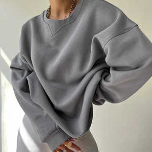 Sudadera de Mujer para Otoño, Talla Grande, Estilo Urbano, Informal, de Manga Larga, Tejida, Bordada, 100% Algodón Ecológico - Product Image 2