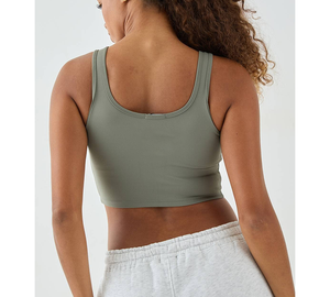 Soutien-gorge de compression pour la course et le yoga, haut de gamme, écologique, extensible en Spandex, vêtements de sport pour l'entraînement et les activités sportives - Product Image 2
