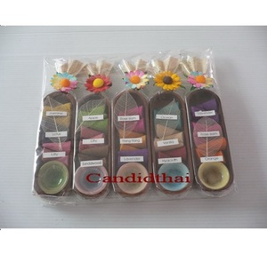 Handmade Eco-Friendly <b>Incense</b> Sticks <b>Cones</b> Natural Material Pack (40 Sachets) for Aromatic Scented Home Use Made in Thailand - Product Image 1