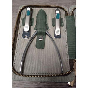 Professional Stainless Steel Manicure Pedicure Kit <b>Nail</b> Care Grooming <b>Set</b> with Travel Case OEM Custom Logo <b>Nail</b> Care Kit - Product Image 2