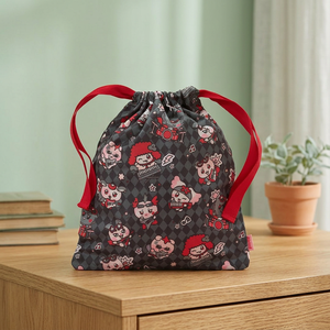 MIGHTEEZ Rock the Stage Pochette en tissu pelucheux à motif noir et rouge Thème musical Tous âges K-POP ATEEZ - Product Image 4