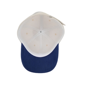 Gorra de Golf Ligera de 5 Paneles, Bicolor, Transpirable, de Pana, con Cierre de Clip y Logotipo Personalizado, Entrega Rápida - Product Image 6