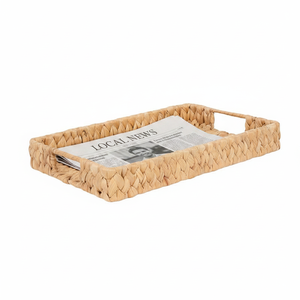 Cesta de Jacinto de Agua Natural Ecológica Hecha a Mano, Contenedor de Almacenamiento Tejido para Ropa y Juguetes, Organizador de Lavandería - Product Image 5