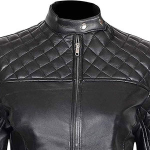 Chaqueta de PU para Mujer de Alta Calidad Lista para Enviar, para Otoño e Invierno, Color Liso, Estilo Moderno, Chaqueta de Cuero PU Lisa para Mujer - Product Image 5