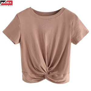 Camiseta Corta para Mujer de Alta Calidad, Tejido Resistente, Ropa Deportiva para Gimnasio, Cómoda, Elegante y Casual - Product Image 1