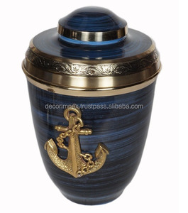 Urnas y ollas para cenizas duraderas de Metal chapado más vendidas, ollas de ataúd funerario hechas a mano de Metal decorativo, precio asequible - Product Image 2
