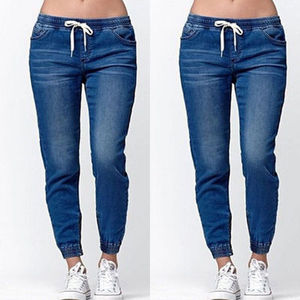Customized <b>Women's</b> High <b>Waist</b> Wide Leg Corduroy <b>Jeans</b> Summer Breathable Quick-Dry Eco-Friendly Full Length - Product Image 3