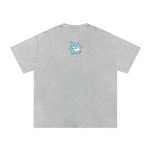 T-shirt décontracté en coton lavé, texture délavée, style urbain, confortable, haut de gamme pour tous les jours, mode urbaine moderne pour hommes et femmes - Product Image 2