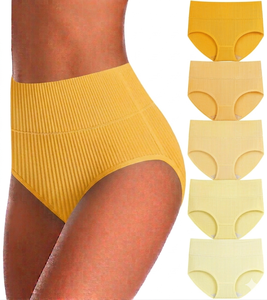 Culottes Modern Ease pour femmes, respirantes, coupe haute, en polyester, toucher doux, extensibles, couvrance totale, usage quotidien, tricotées - Product Image 1