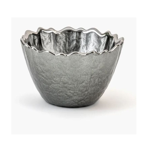 top quality shiny golden finished serving bowl with wavy edge design for wholesale table decoration - Product Image 5