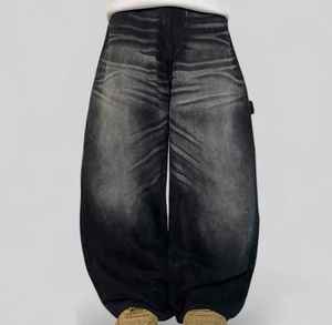 Custom <b>Men's</b> Winter Baggy Loose Oversized Wide Leg Floor Length Straight Denim <b>Jeans</b> Eco-Friendly Quick Dry Light Wash <b>Jeans</b> - Product Image 6