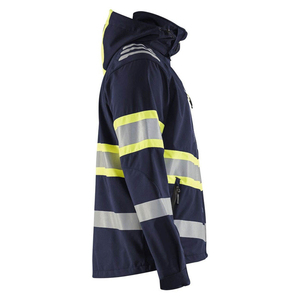 Breathable Waterproof Canvas Letter Pattern Stand Collar Winter Hooded Safety <b>Jacket</b> Construction <b>Workers</b> Full Custom High - Product Image 4