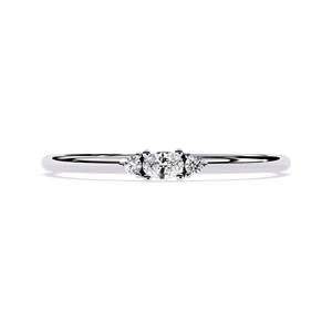 Anillo de Compromiso de Platino para Mujer con Diamantes Redondos de Corte Brillante, con Diamantes Naturales Certificados por GIA, Estilo Clásico - Product Image 1