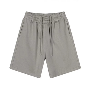 Pantalones Cortos Bermuda para Hombre, Color Sólido, con Cordón, Cintura Media, Casuales, de Algodón Tejido, Transpirables, Deportivos - Product Image 3