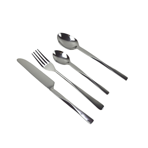 Royal Design <b>Flatware</b> Set Elegant Cutlery with Stainless Steel Silver Mirror Polished Dining Table Flat Handle - Product Image 1