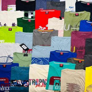 Bangladesh Readymade Garments <b>Apparel</b> <b>Stock</b> Lot Seller Men's Cotton t-shirt Surplus Branded Overrun Embroidery Printed Designs - Product Image 3