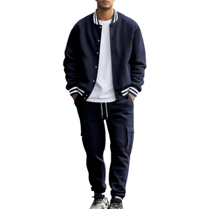 Men's Eco-Friendly <b>Maternity</b> Cotton Tracksuit Set | Breathable Hooded Sportswear | <b>Winter</b> Plaid Design Streetwear - Product Image 2