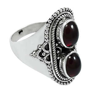 Natural <b>Garnet</b> Gemstone <b>Rings</b> Wholesale Fine Jewelry Crafted From 925 Sterling <b>Silver</b> <b>Rings</b> Custom Jewelry With Multi Gemstone - Product Image 1