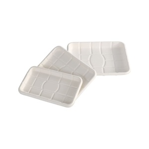 Barquette alimentaire durable en bagasse 10x6 pouces, compostable et jetable, pour restaurants, cafés et traiteurs - Product Image 1