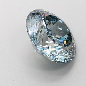 Diamant CVD de qualité supérieure, vert-bleu intense, taille portugaise, clarté VS1, polissage excellent, pierre précieuse cultivée en laboratoire pour la création de bijoux de luxe. - Product Image 4