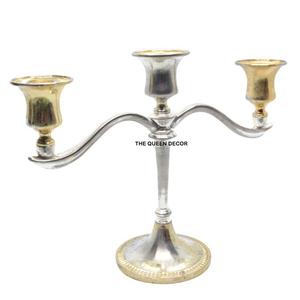 Candelabro de Metal de Aluminio de Primera Calidad, Estilo Francés Antiguo, con Siete Brazos y Diseño de Árbol Real, Portavelas de Metal para Mesa - Product Image 5