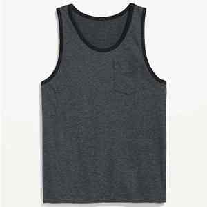 Ready to Ship Men's Custom Tank Tops Quick Dry Sporty Workout <b>Vests</b> Bodybuilding Breathable Anti Pilling O Neck Knitted - Product Image 5