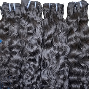 Extensiones de Cabello Humano Natural Ondulado de 18 Pulgadas, Doble Trama a Máquina, Cabello Virgen Indio Crudo Sin Procesar, Suministro Auténtico Certificado de Primera Calidad - Product Image 4