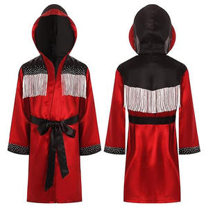 ชุดคลุมชกมวยแบบสบายๆ ออกแบบเองได้ ปักลายศิลปะการต่อสู้ ชุดนักกีฬาคิกบ็อกซิ่ง ชุดฝึกซ้อม MMA - Product Image 4