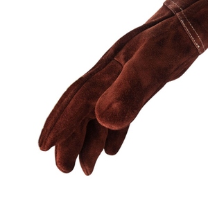 ถุงมือหนังวัวแท้คุณภาพสูงสำหรับงานเชื่อม ป้องกันการเสียดสี ทนไฟ เหมาะสำหรับงานดับเพลิง ปิ้งย่าง และงานทั่วไป - Product Image 3