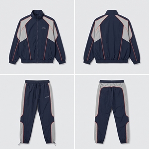 Ensemble de survêtement décontracté d'hiver pour homme, couleur vintage personnalisée, vert jaune, veste coupe-vent en spandex/coton, pantalon, ensemble 2 pièces - Product Image 6