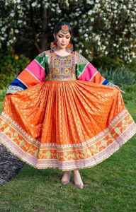 Robe de mariée afghane moderne et légère pour femme avec appliques et dentelle, longueur genou, silhouette trapèze, prix de gros - Product Image 6