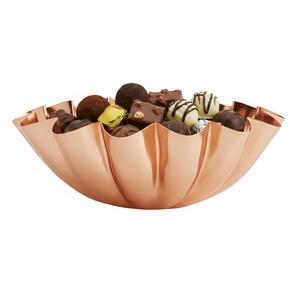 Bol décoratif élégant en cuivre, plateau à chocolat en métal de qualité supérieure, décoration pour la maison, l'hôtel, la restauration, bol de service pour chocolats et sucreries - Product Image 2