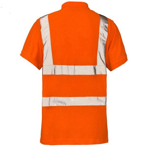 Construction Safety T Shirt Custom Printed Hi Vis Safety T Shirt Reflective <b>Builders</b> Workwear Wholesale - Product Image 5