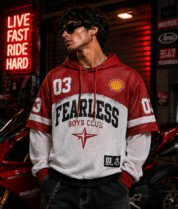 Sweat à capuche respirant d'été, coupe oversize, imprimé par sublimation, en maille, unisexe, streetwear, zippé, en polyester respirant - Product Image 2