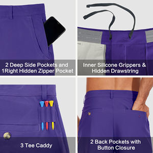 Pantalones Cortos de Golf de Verano de Alta Calidad, Nuevo Diseño, Estilo Holgado, Transpirables, Cómodos, Cintura Elástica, Bolsillos Laterales, para Gimnasio y Actividades al Aire Libre - Product Image 5