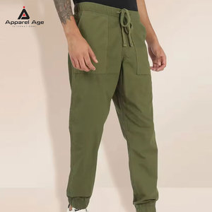 Pantalon cargo décontracté léger pour homme, nouvelle collection, vente flash, pantalon à cordon de serrage, pantalon cargo délavé - Product Image 3