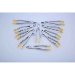 Juego Profesional de 10 Pinzas de Extracción Dental de Acero Inoxidable, Instrumentos Manuales de Cirugía Dental con Certificación CE, Ergonómicos - Product Image 2