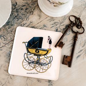 Plateau à bibelots carré en métal émaillé, unique, tendance et moderne, Landeau, décoration d'intérieur, multifonctionnel, résistant à la chaleur, Diwali, mariage, Ramadan - Product Image 2