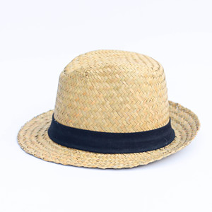 Sombrero Fedora Clásico de Paja Tejida – Accesorio Unisex de Moda, Estilo Vintage - Product Image 1