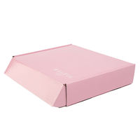 Caja de Regalo Rosa Reciclable Personalizada, Caja de Cartón Corrugado Laminado para Embalaje de Regalos de Lujo