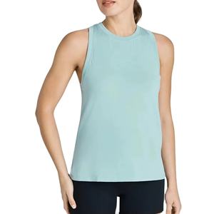 Camiseta Deportiva de Fitness para Mujer, Sin Costuras, Sin Mangas, para Yoga, Gimnasio, Entrenamiento, Correr, Ropa Deportiva Activa - Product Image 1