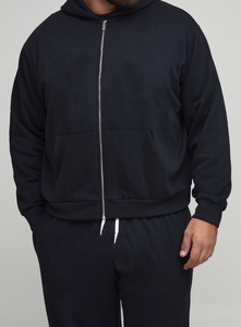 Conjuntos Casuales de Maternidad Bordados Personalizados, Sudaderas Holgadas Unisex, Conjuntos de Algodón Francés con Cremallera, Transpirables - Product Image 3