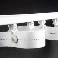 OEM ODM Rouleaux de rideau ondulés modernes en plastique POM de 60 mm pour systèmes de rails, pour mariages, Bar Mitzvah, baptêmes, fabriqués à Taïwan