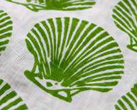 Tissu Popeline Imprimé Botanique Vert 53/54 Pouces Blanc Nautique Textile de Maison Tissé Poids Moyen 100% Coton 100GSM