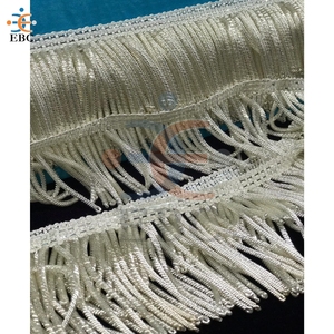 ขอบเส้นไหมทองแท่งโลหะ2ซม. ขอบพู่ลวดโลหะประดับทุกขนาด - Product Image 1