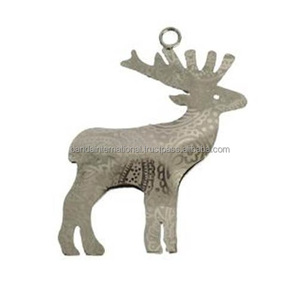 <b>Iron</b> Hanging Decorative Item With Silver Finished For Home Decoration And Other Christmas Decoration - Product Image 5
